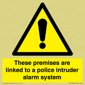 Premises are linked to police alarm